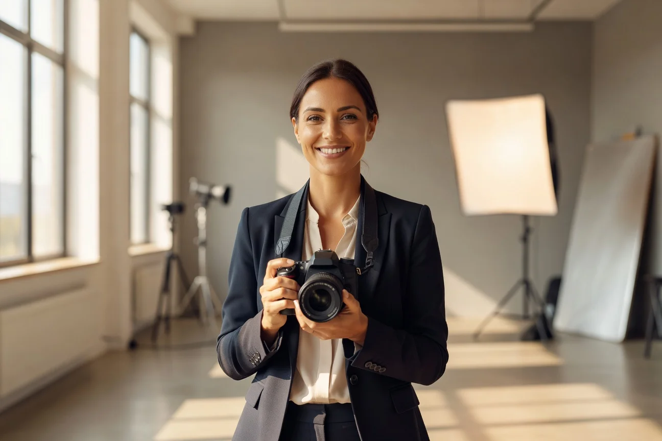 Portrait éditorial de Lucie Vernet, photographe spécialisée en portraits de dating